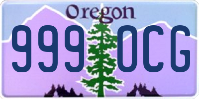 OR license plate 999OCG