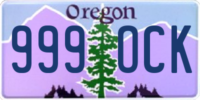 OR license plate 999OCK