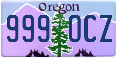 OR license plate 999OCZ