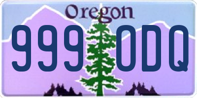 OR license plate 999ODQ