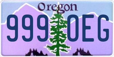 OR license plate 999OEG