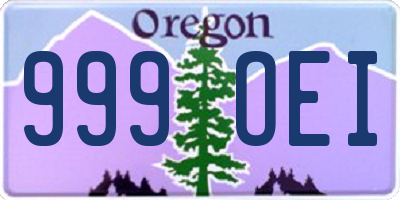 OR license plate 999OEI