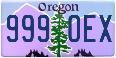 OR license plate 999OEX