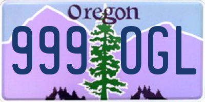 OR license plate 999OGL