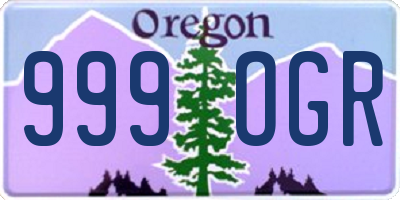 OR license plate 999OGR