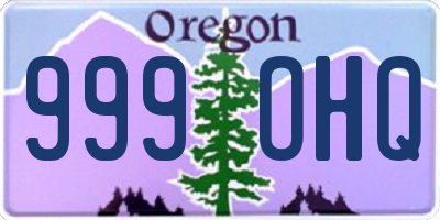 OR license plate 999OHQ