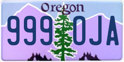 OR license plate 999OJA