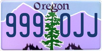 OR license plate 999OJJ