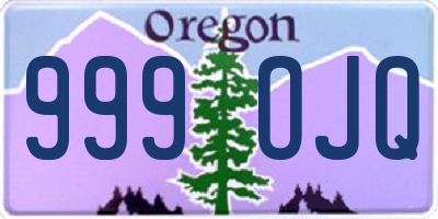 OR license plate 999OJQ