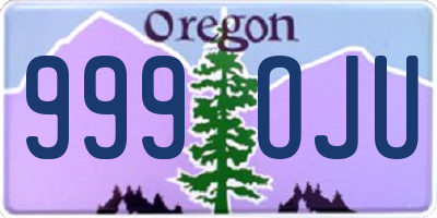 OR license plate 999OJU