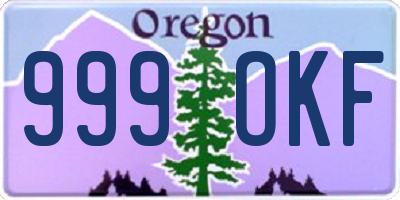 OR license plate 999OKF