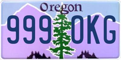 OR license plate 999OKG