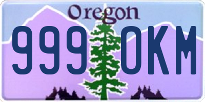 OR license plate 999OKM