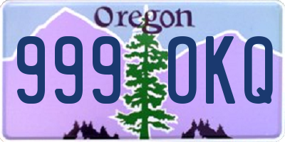 OR license plate 999OKQ