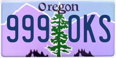 OR license plate 999OKS