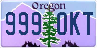 OR license plate 999OKT