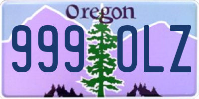 OR license plate 999OLZ