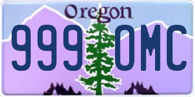 OR license plate 999OMC