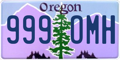 OR license plate 999OMH