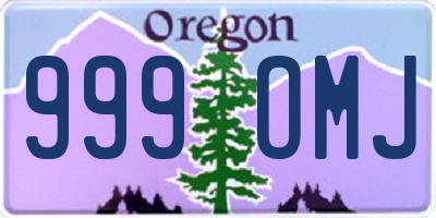 OR license plate 999OMJ