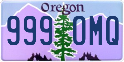 OR license plate 999OMQ
