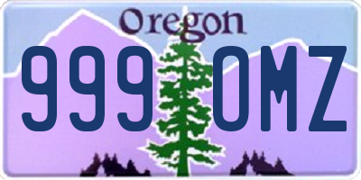 OR license plate 999OMZ