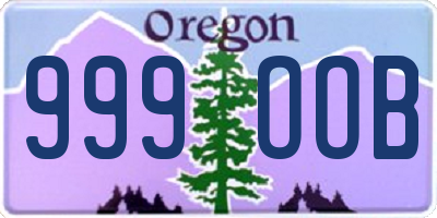 OR license plate 999OOB