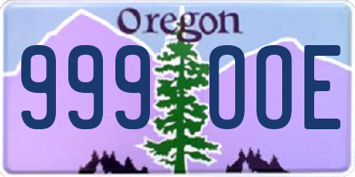 OR license plate 999OOE