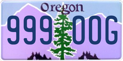 OR license plate 999OOG