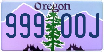 OR license plate 999OOJ