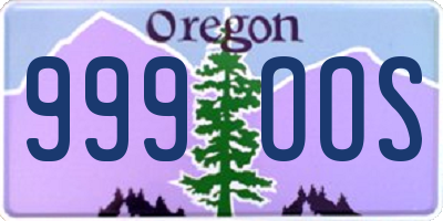 OR license plate 999OOS