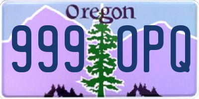 OR license plate 999OPQ