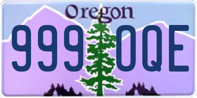 OR license plate 999OQE