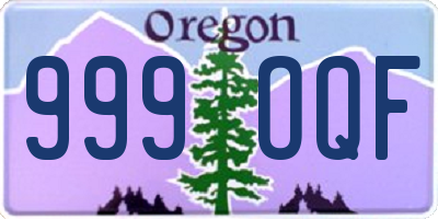 OR license plate 999OQF