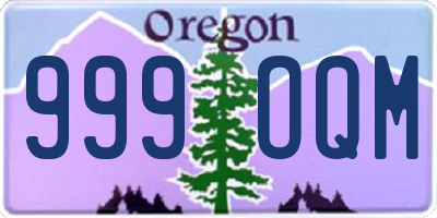 OR license plate 999OQM