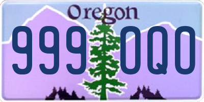 OR license plate 999OQO