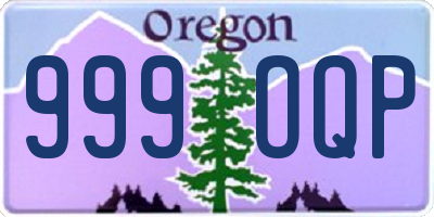 OR license plate 999OQP