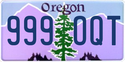 OR license plate 999OQT