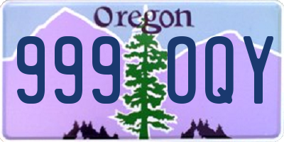 OR license plate 999OQY