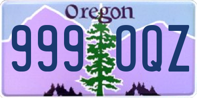 OR license plate 999OQZ