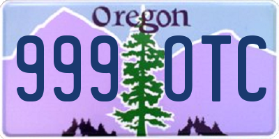 OR license plate 999OTC