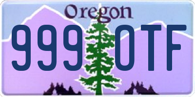 OR license plate 999OTF