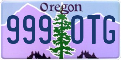 OR license plate 999OTG