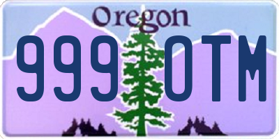 OR license plate 999OTM