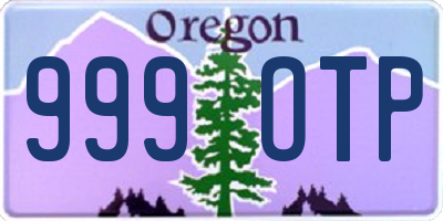 OR license plate 999OTP