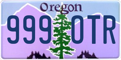 OR license plate 999OTR