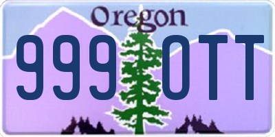 OR license plate 999OTT