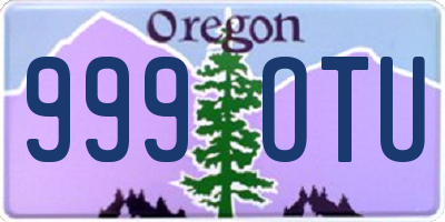 OR license plate 999OTU