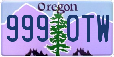 OR license plate 999OTW