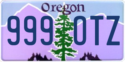 OR license plate 999OTZ